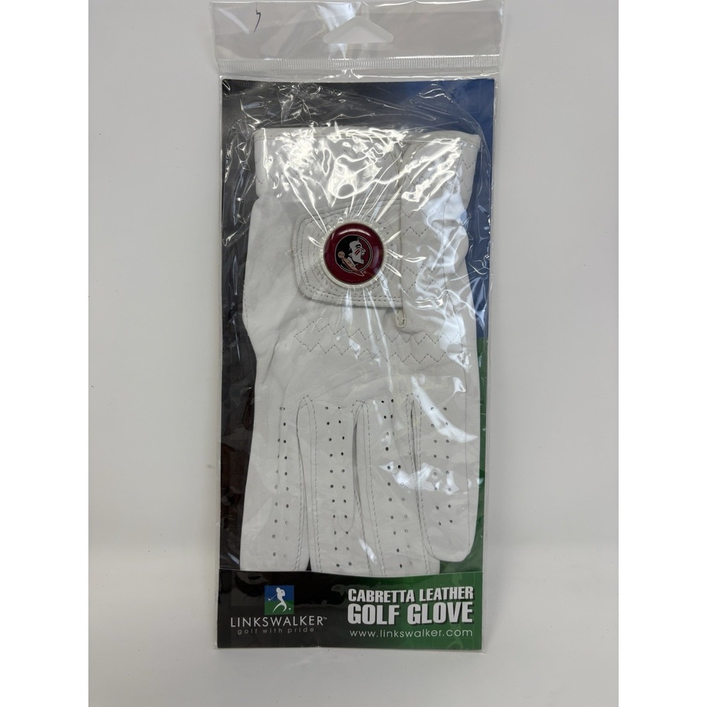 florida state seminoles Golf Glove Cabretta‎ Leather M/L White Ball Marker